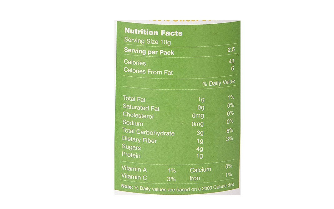 Aum Fresh Freeze Dried Sweet Corn    Tin  50 grams